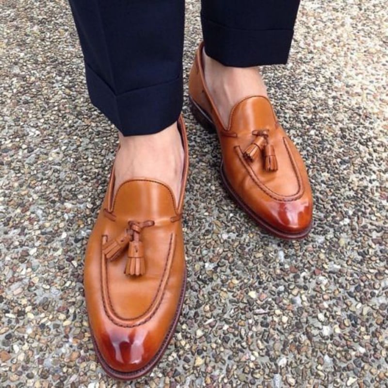 Casual Fashion Brogue Tassel Men's Shoes