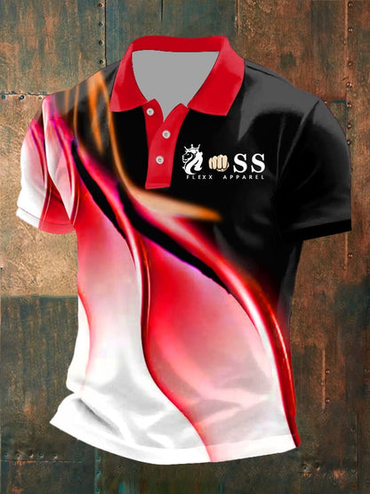 Men's Fashion Casual Business Contrast Color Polo