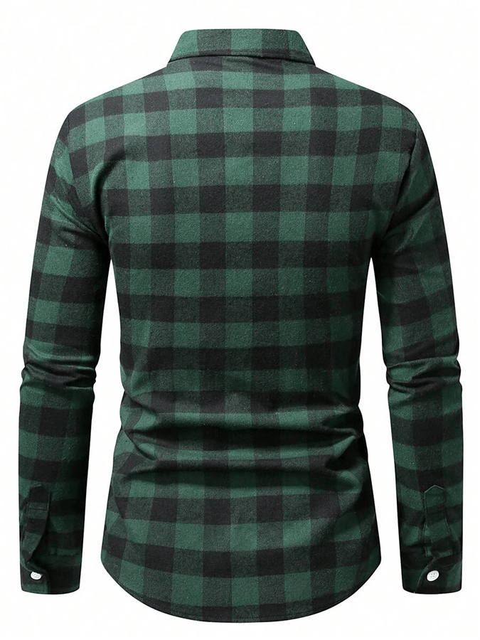 Men's Plaid Business Casual Shirt