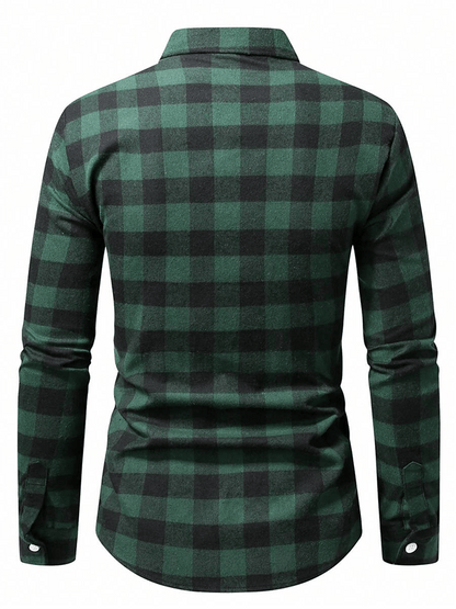 Men's Plaid Business Casual Shirt