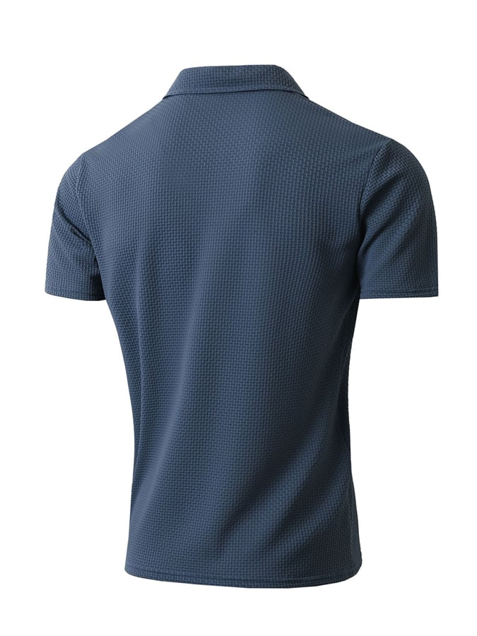 Men's classic waffle lapel polo jacket