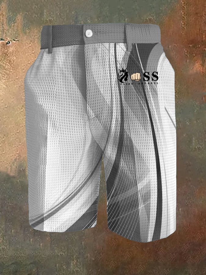 Men's Business Casual Waffle Color Contrast Pants