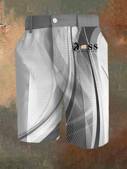 Men's Business Casual Waffle Color Contrast Pants