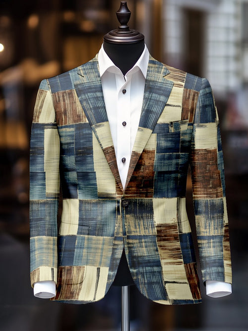 Men's Vintage Casual Paisley Blazer