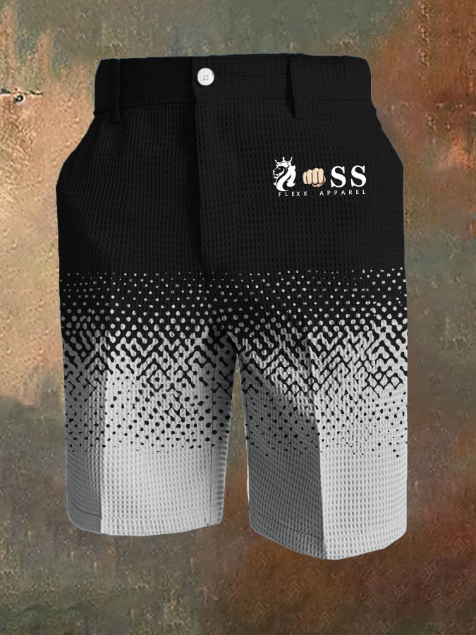 Men's Business Casual Waffle Color Contrast Pants
