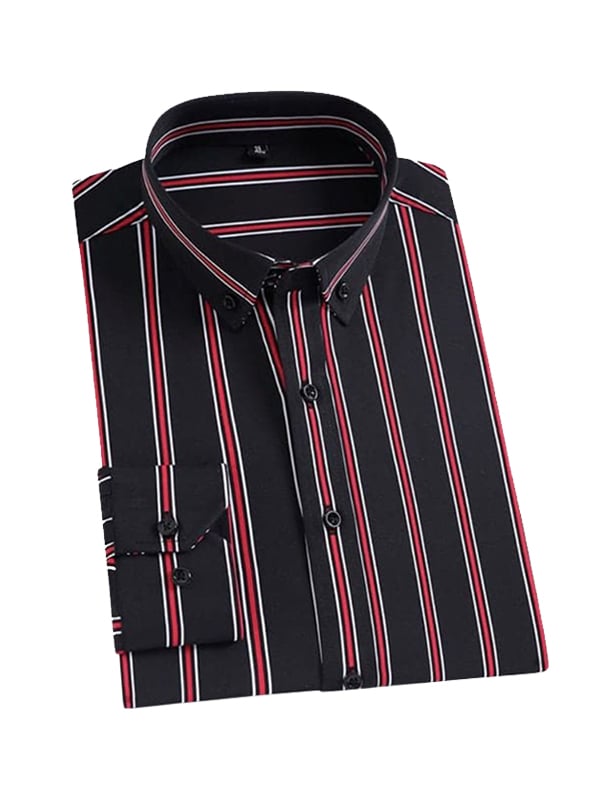 Men's Luxury Business Striped Long Sleeve Shirt