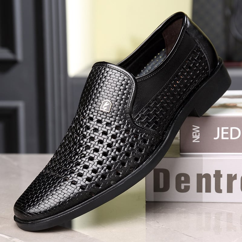 Men'S All-Match Breathable Casual Business Formal Leather Shoes
