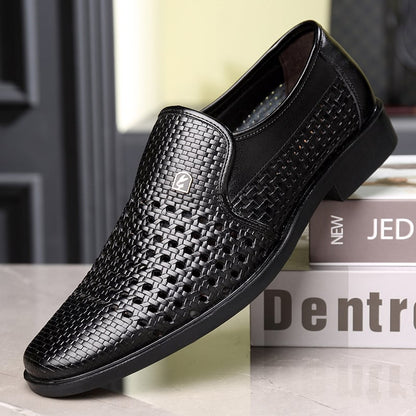 Men'S All-Match Breathable Casual Business Formal Leather Shoes