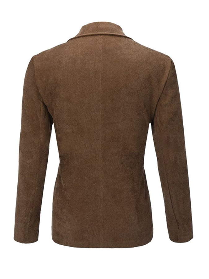 Men's Vintage Single Breasted Pocket Gentleman's Business Suit Jacket