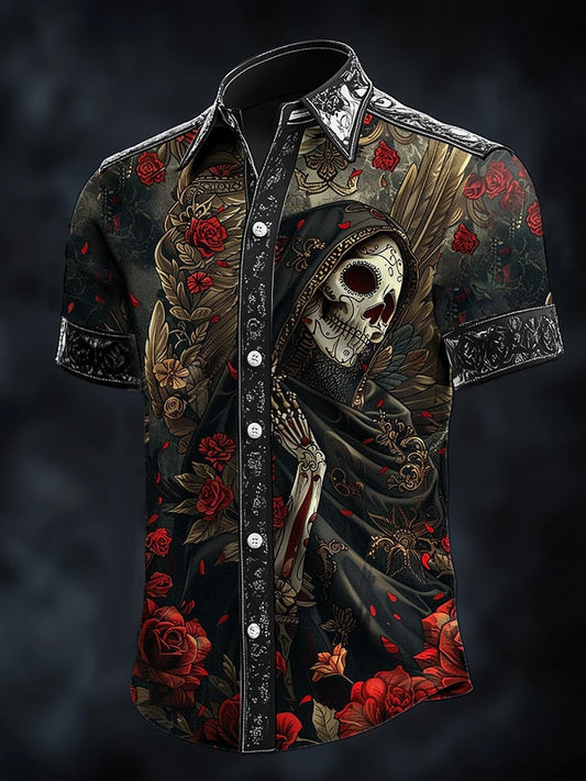 Men's Dark Beauty Satin Shirt