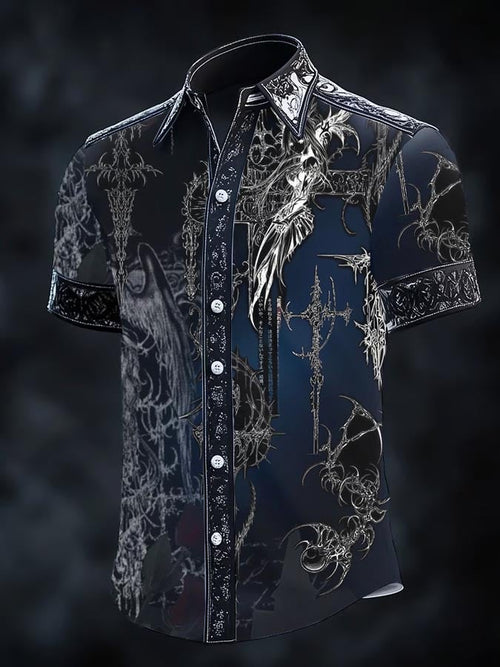 Men's Retro Gothic Dark Shirt