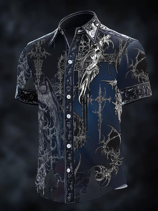 Men's Retro Gothic Dark Shirt