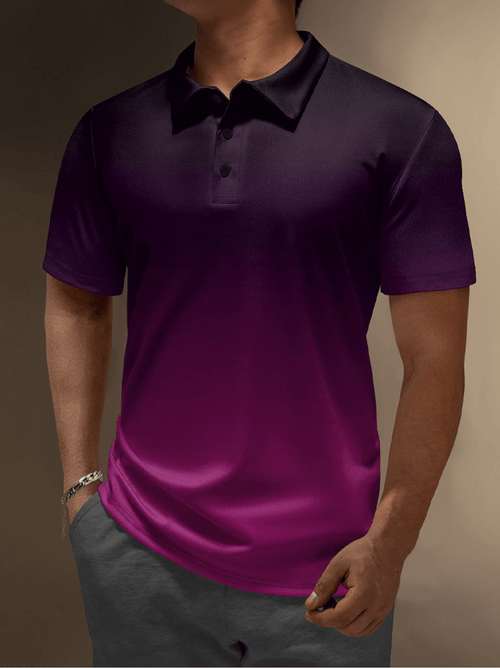 Casual Men'S Zipper Polo