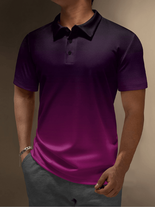 Casual Men'S Zipper Polo