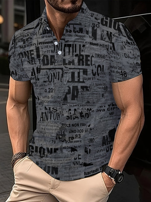 Casual Men's Button Polo