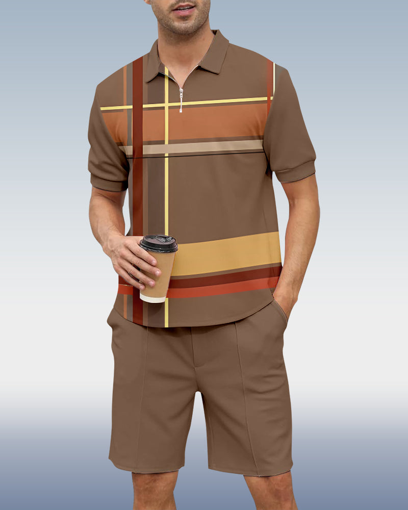 Suitmens Men's Casual Summer POLO Set 003