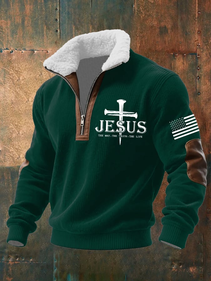 Men's Faith Textured Sweatshirt