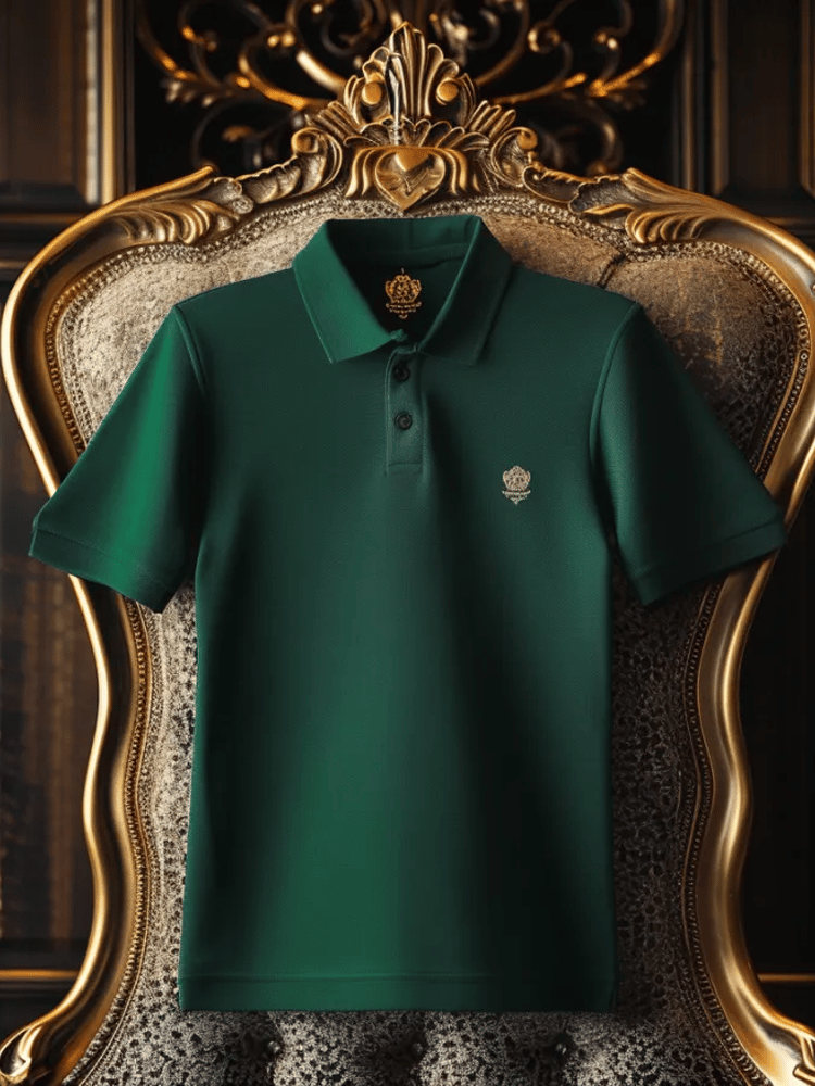 Men's Casual Business Button Short Sleeve Polo Shirt