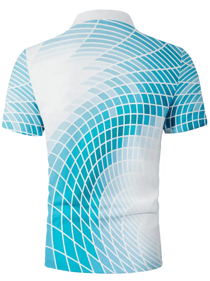 Men's Golf Casual Printed Casual Polo Shirt