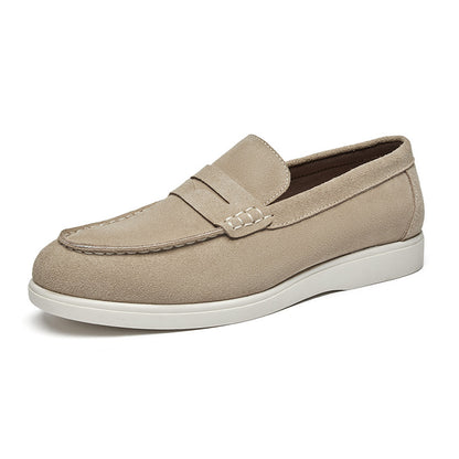 Men's British Style Suede Leather Nubuck Loafers