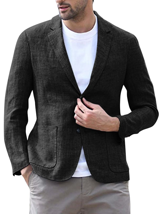 Casual One Button Long Sleeved Casual Suit