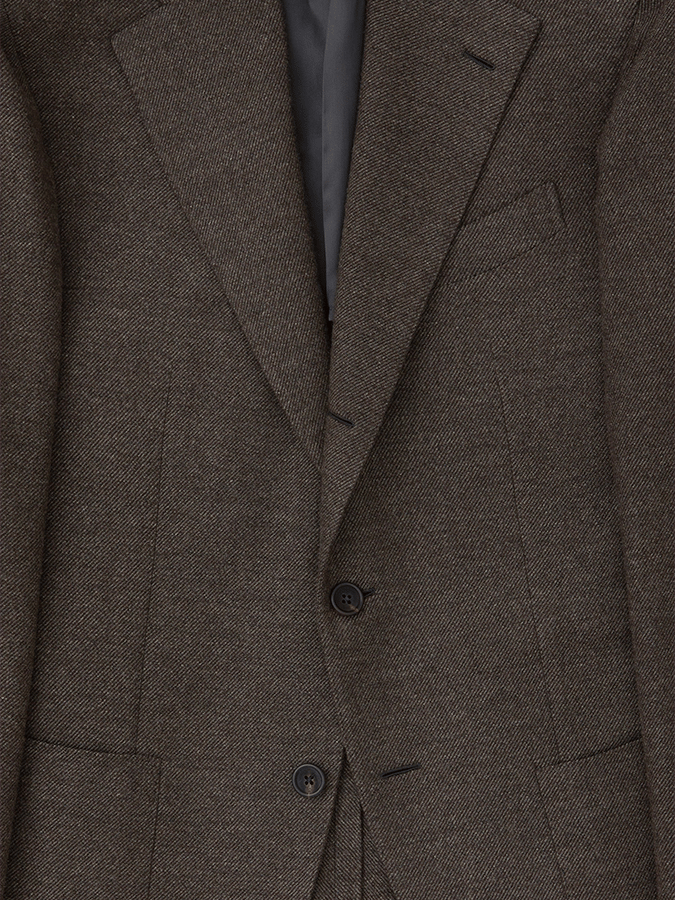 Men's Fashionable Twill Design Single Breasted Pocket Design Casual Suit