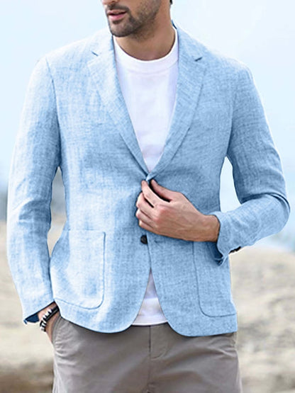 Casual One Button Long Sleeved Casual Suit