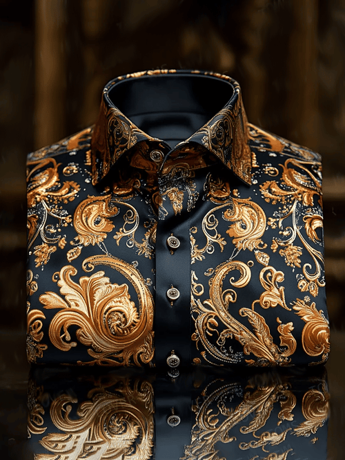 Men's Vintage Luxury Long Sleeve Shirt