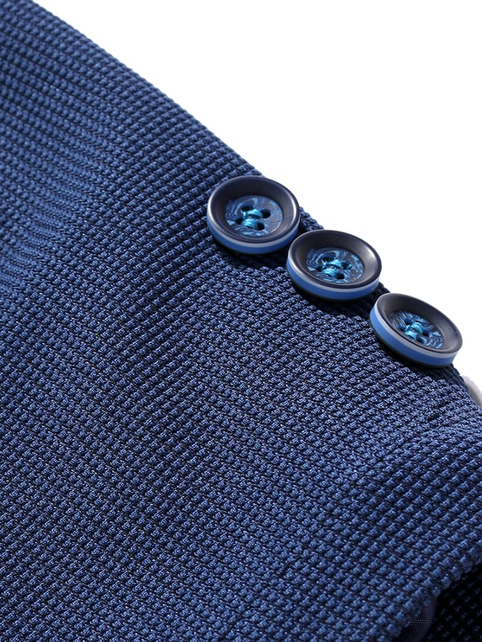 Men's Casual Fashion Two Button Waffle Blazer