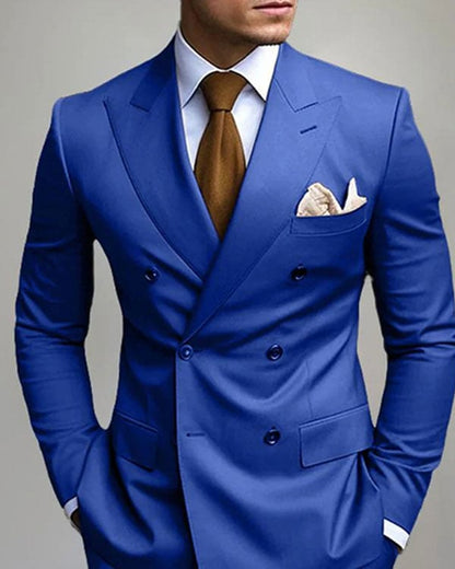 Men's Business Solid Color Suit