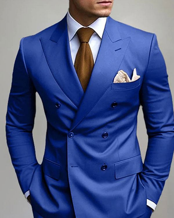 Men's Business Solid Color Suit