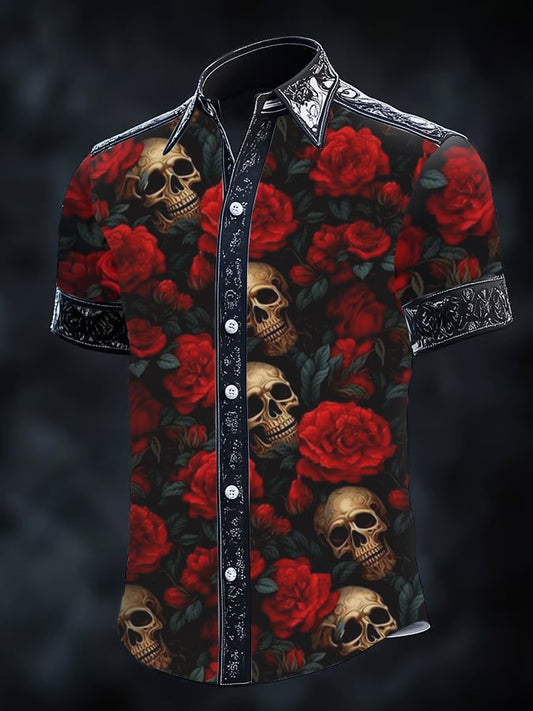 Men's Gothic Dark Short Sleeve Shirt