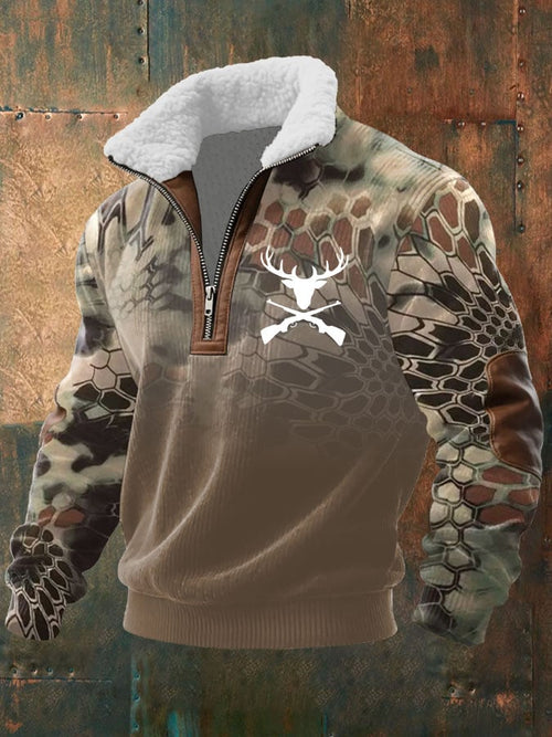 Men's Western Print Casual Sweatshirt