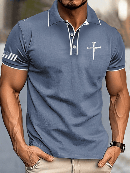 Men's Faith Print Polo Shirt