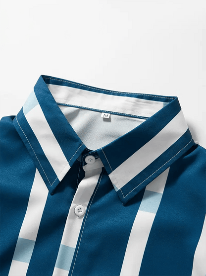 Men's Striped Business Casual Shirt
