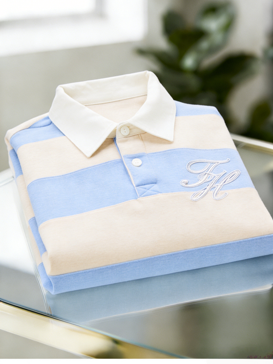 Men's Business Casual Button Short Sleeve Polo Shirt