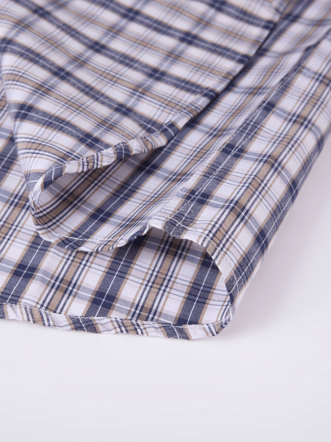 Men's Plaid Business Casual Shirt