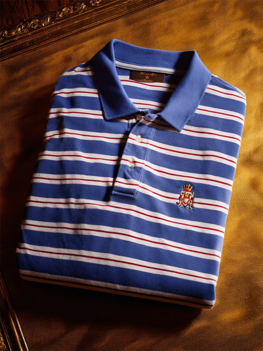 Men's Vintage Business Long Sleeve Polo Shirt