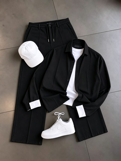 Men's Long-Sleeve Shirt and Pants Set
