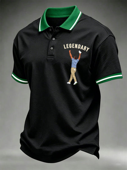 Men's Golf Champion Print Casual Polo