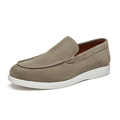 Men's British Style Suede Leather Nubuck Loafers