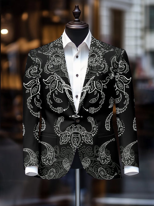 Men's Vintage Casual Paisley Blazer