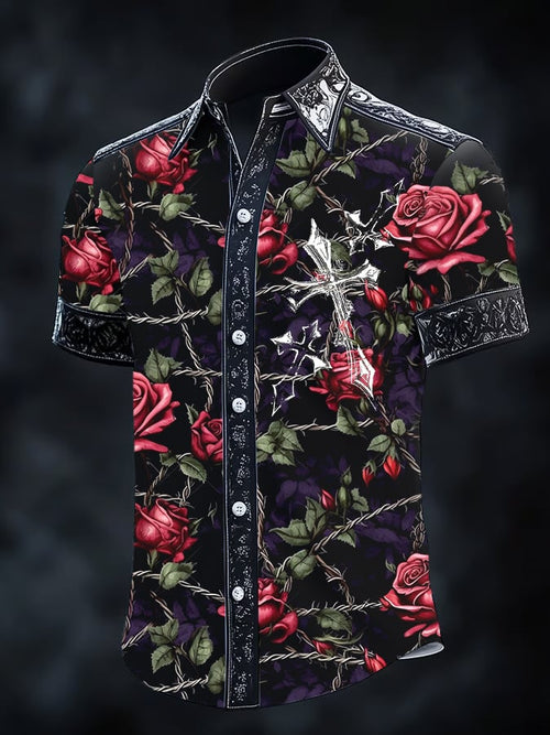 Men's Retro Gothic Dark Shirt