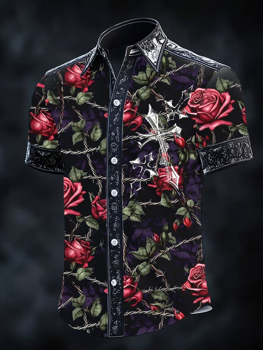 Men's Retro Gothic Dark Shirt