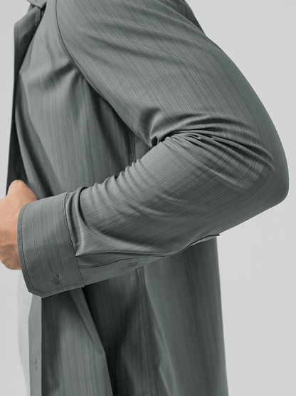 Men's Business Casual Long Sleeve Shirt