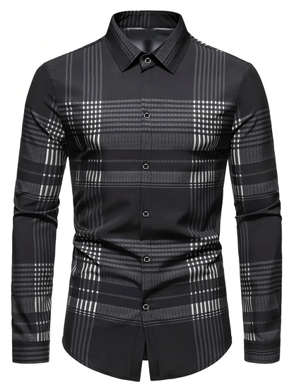Men's Plaid Business Casual Shirt