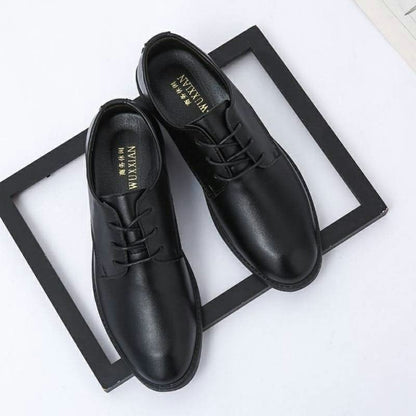 Men's British Business Wedding Casual Lace-up Formal Leather Shoes