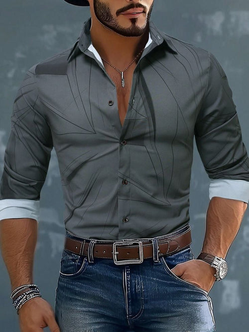 Men's Luxury Business Long Sleeve Shirt