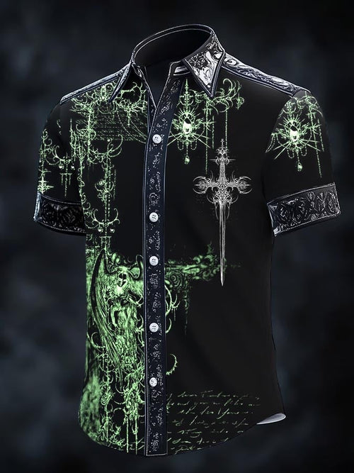 Men's Retro Gothic Dark Shirt