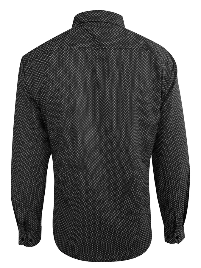 Men's Geometric Design Business Casual Shirt